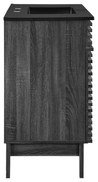 Render 36" Bathroom Vanity, Charcoal Black