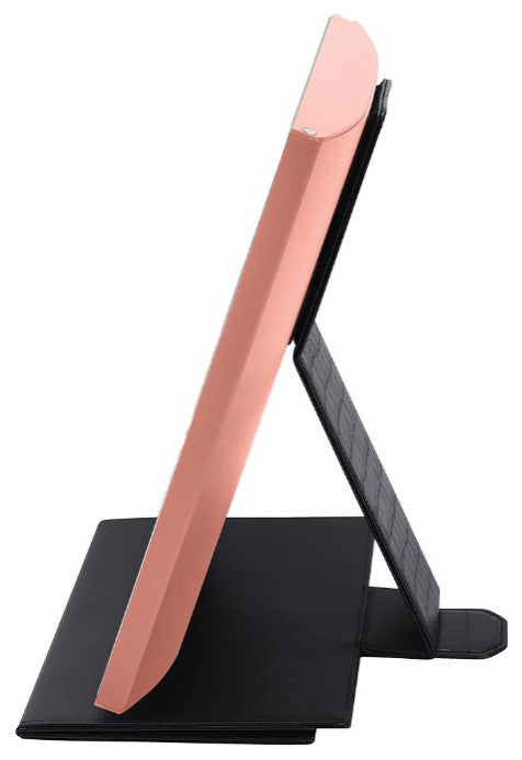 Lumiere Touch Pad Mini LED Makeup Mirror, Rose Gold, Led Strip Light