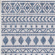 Provo Natura Indoor/Outdoor Coastal Area Rug, Ivory/Blue, 7'10 Round