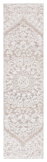 Safavieh Couture Ebony Collection EBN211 Rug, Ivory/Brown, 2'3"x9'