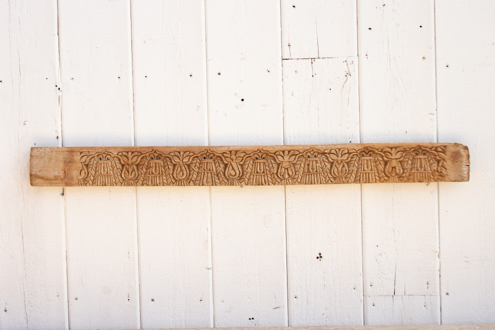 Antique Carved Teak Chemai Lintel