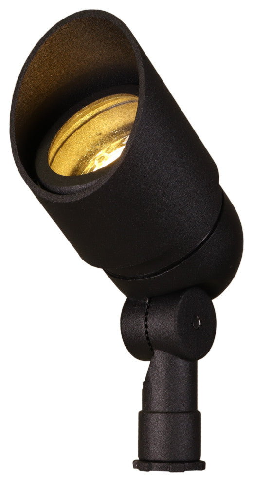 Low Voltage Outdoor Landscape Directional Bullet Spotlight, Black, Halogen