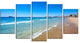 "Benidorm Poniente Beach Waves" Canvas Print, 5 Panels