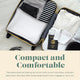 European Goose Down Travel Pillow For Plane, Car And Home, 12" X 16"