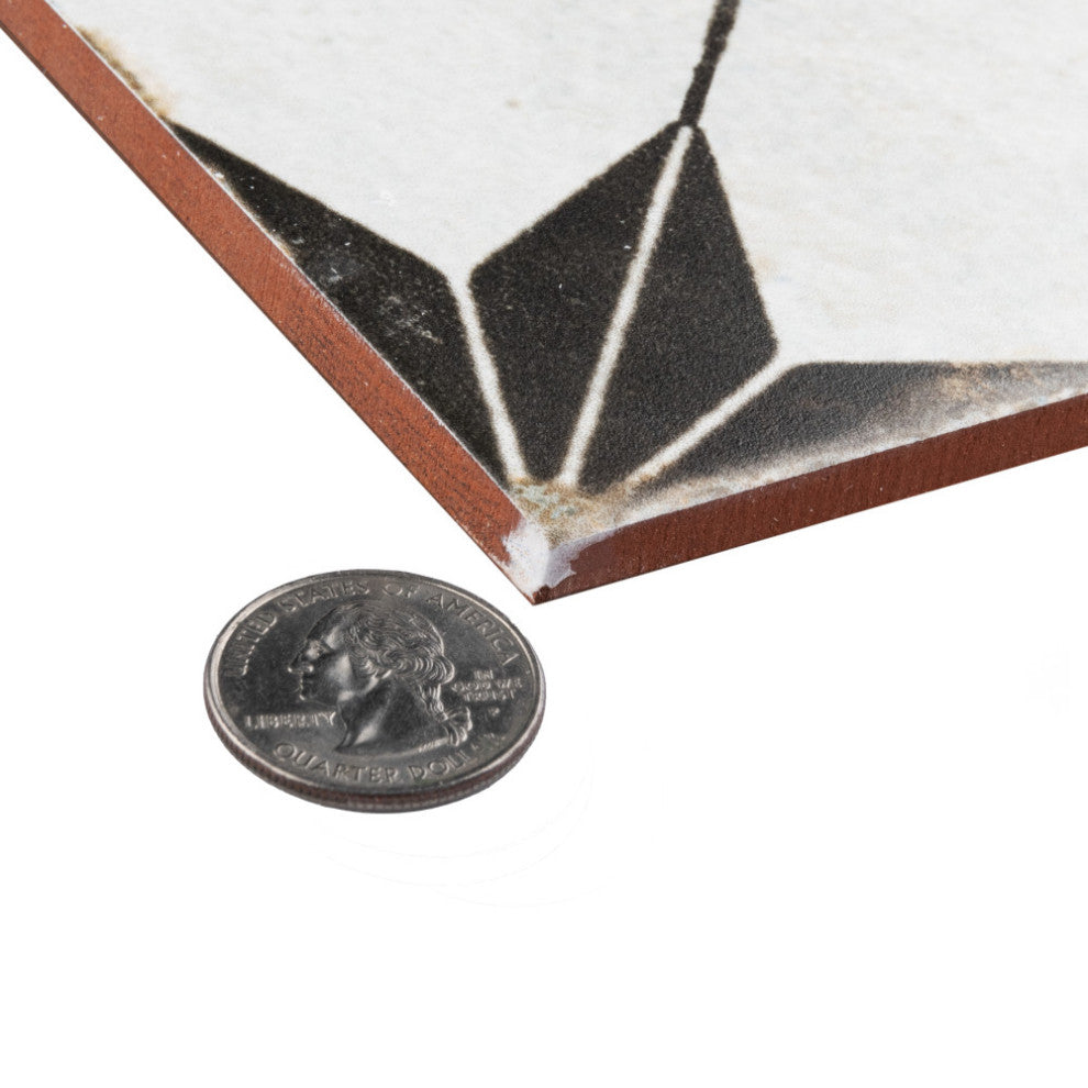 Kings Star North Nero Ceramic Floor and Wall Tile Sample