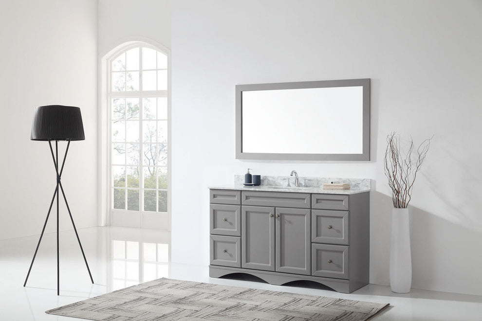Talisa 60" Single Bathroom Vanity Set, Gray