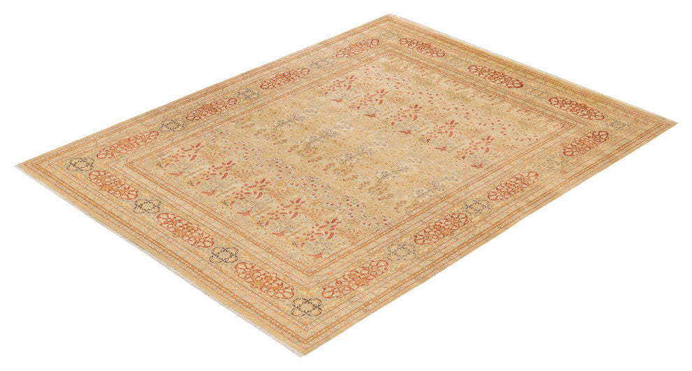Mogul, One-of-a-Kind Hand-Knotted Area Rug Yellow, 8'0"x10'3"