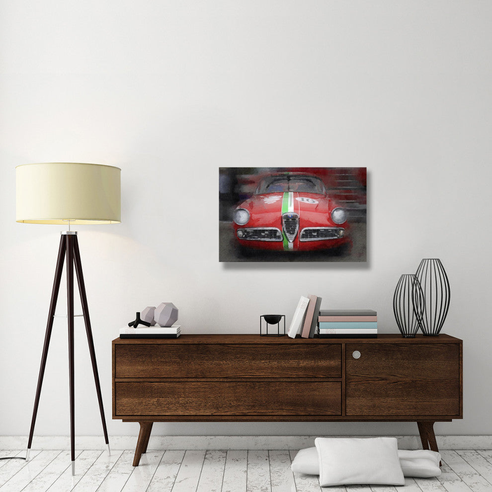 "1959 Alfa Romeo Giulietta Watercolor" Fine Art Print