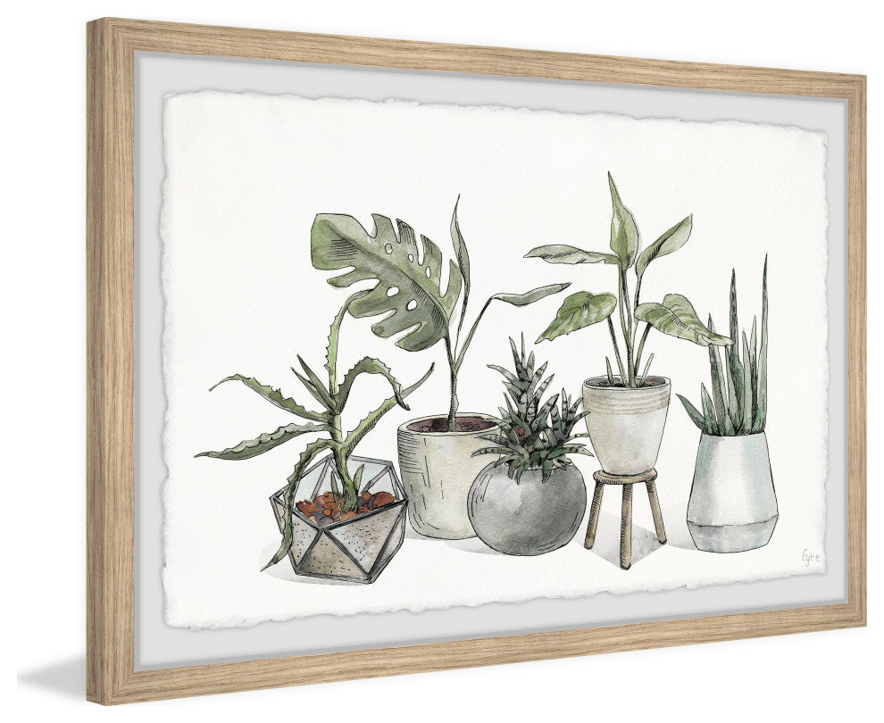"Dazzling Foliage" Framed Painting Print, 12x8