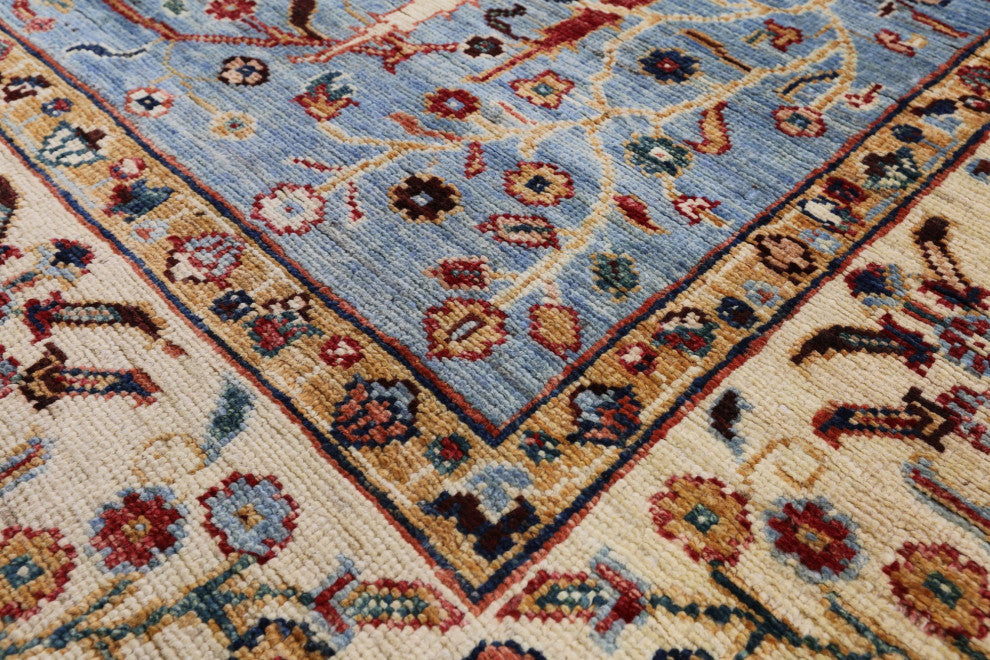 5' 0" X 6' 5" Persian Ziegler Handmade Wool Rug Q7453