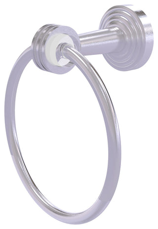 Pacific Beach Towel Ring with Dotted Accents, Satin Chrome