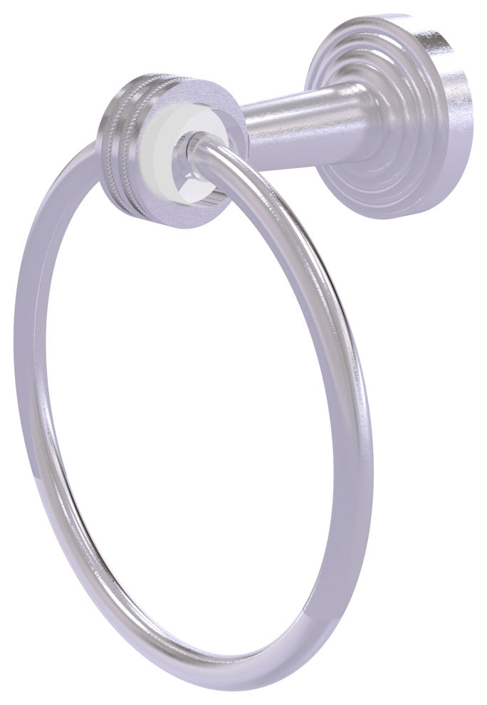 Pacific Beach Towel Ring with Dotted Accents, Satin Chrome