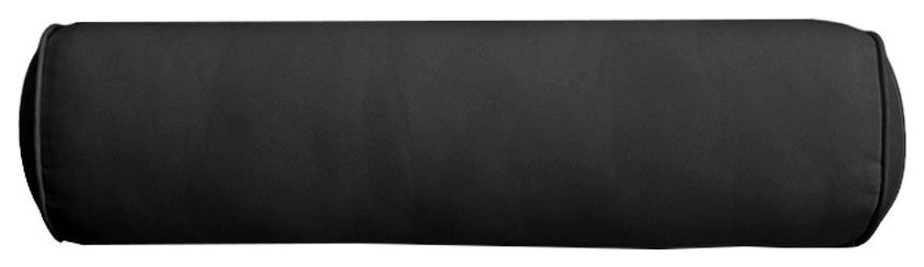 |COVER ONLY| Outdoor Piped Trim Large 26" x 6" Bolster Pillow Slipcover AD109
