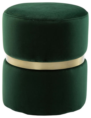 TOV Furniture Yamma Forest Green Velvet Ottoman