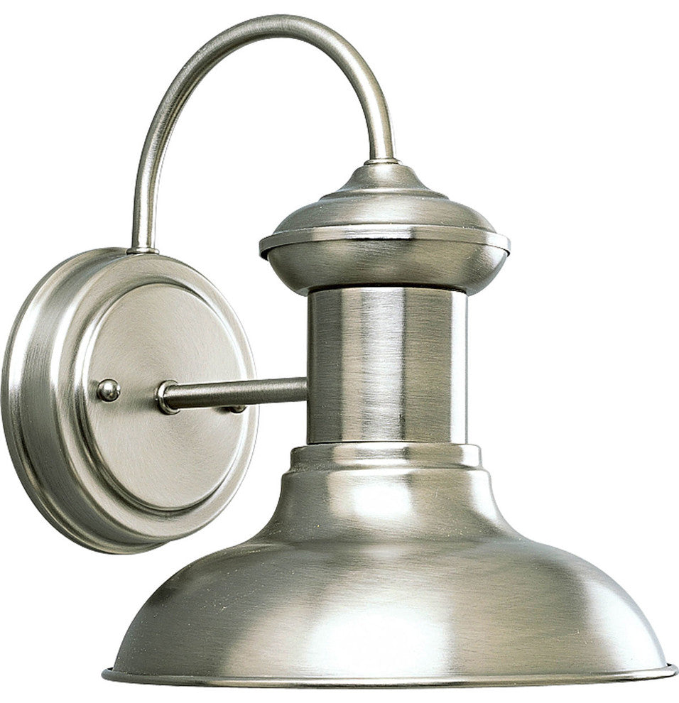 Progress Lighting Brookside 8" Outdoor Solid Brass Wall Lantern