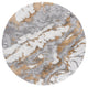 Safavieh Horizon Shag Hzn890D, Shag Rug, Gray and Gold, 6'7"x6'7" Round