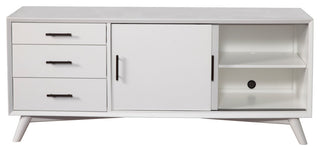 Flynn Large TV Console, White