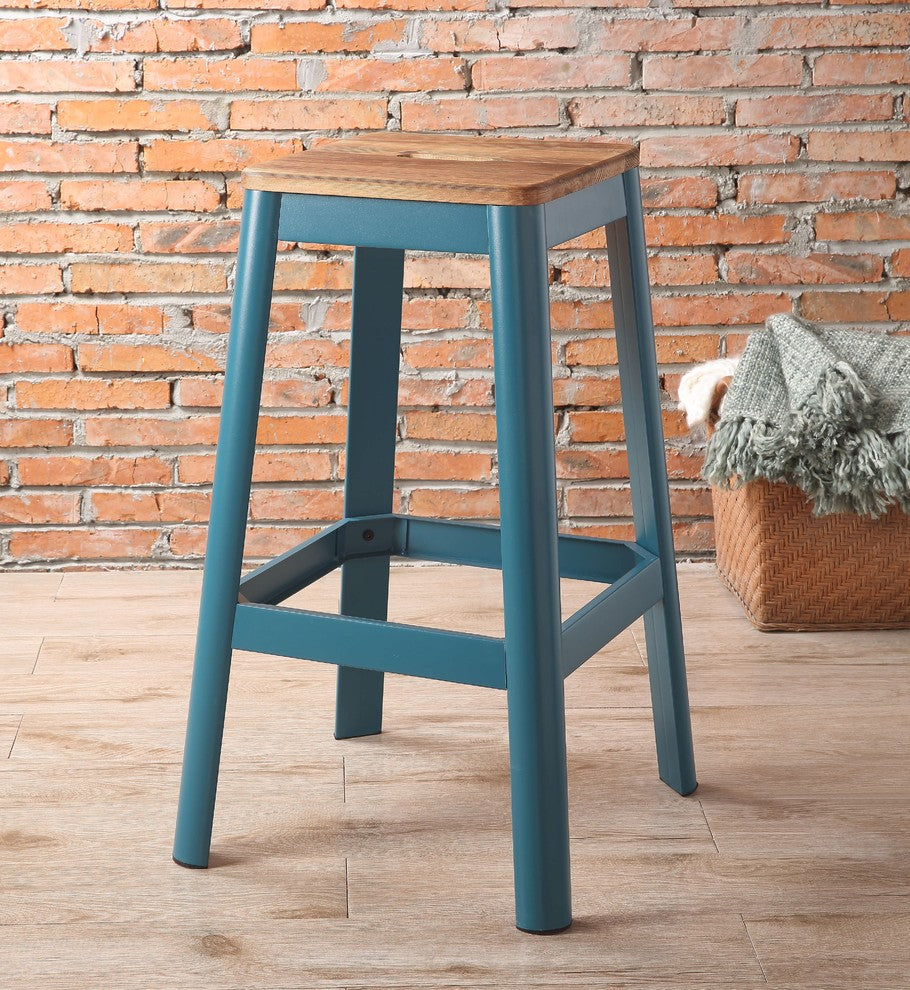 ACME Jacotte Bar Stool, 30", Teal