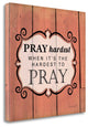 "Pray Hardest" By Jennifer Pugh, Giclee Print on Gallery Wrap Canvas