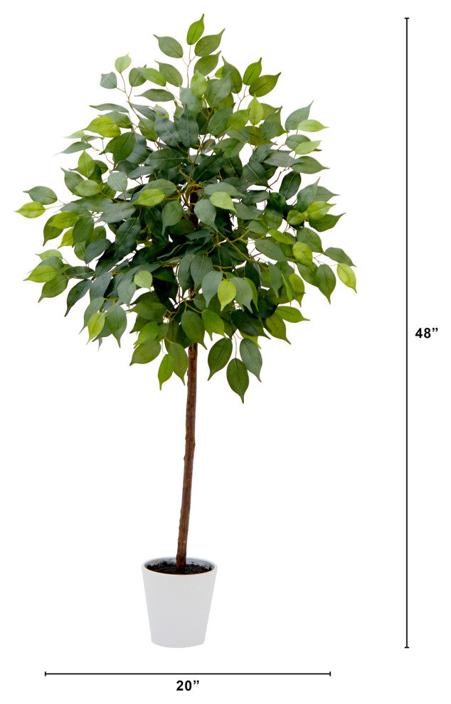 4ft. Artificial Ficus Tree with Decorative Planter