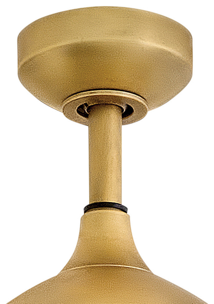 Hinkley Talan Talon 64" Led Smart Fan, Heritage Brass