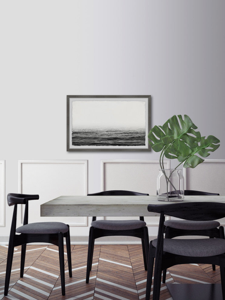 "Ocean Horizon" Framed Painting Print, 12x8
