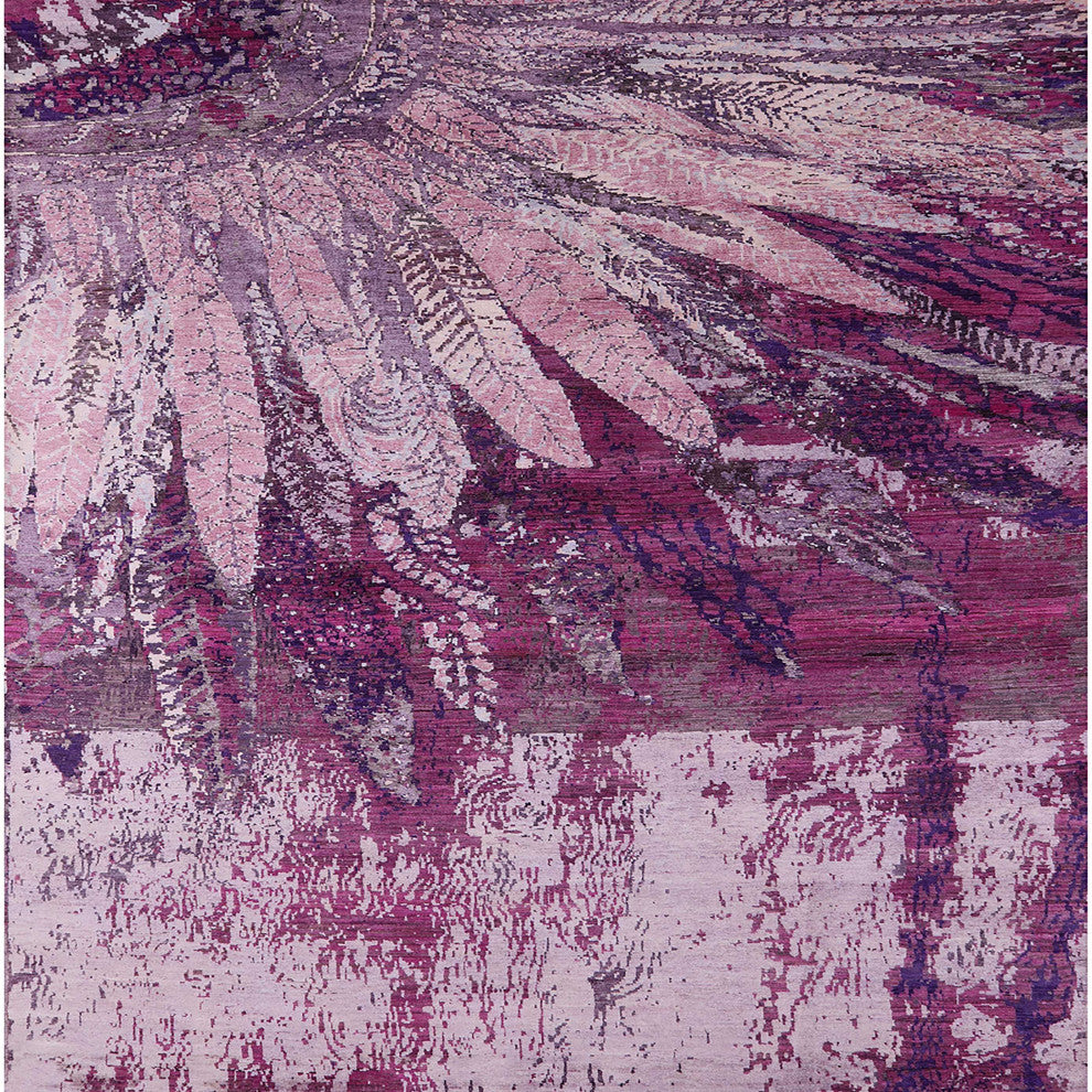 Ahgly Company Indoor Square Mid-Century Modern Area Rugs, 5' Square