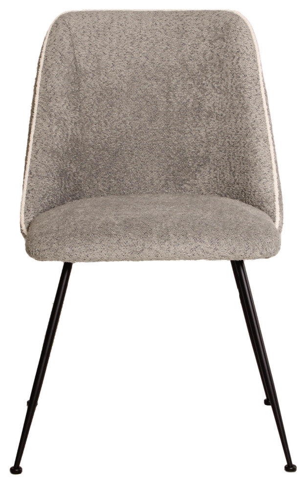 Gray Chenille Upholstered Dining Chair | Andrew Martin Colina