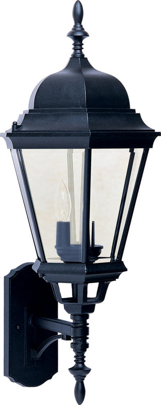 Maxim 1006 Westlake 28" 3 Light Wall Sconce - Black / Clear Glass