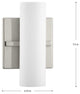 Colonnade LED 1-Light Bath/Vanity Light, Brushed Nickel