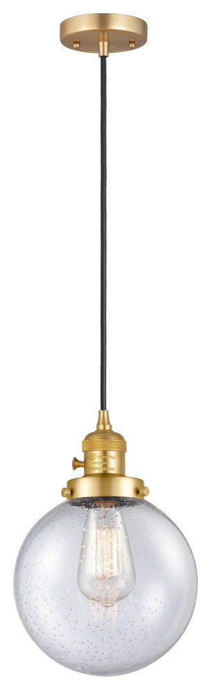 INNOVATIONS 201CSW-SG-G204-8-LED 1-Light Mini Pendant Satin Gold