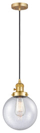 INNOVATIONS 201CSW-SG-G204-8-LED 1-Light Mini Pendant Satin Gold
