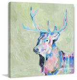 "Mystical Deer" Painting Print on Wrapped Canvas, 48"x48"