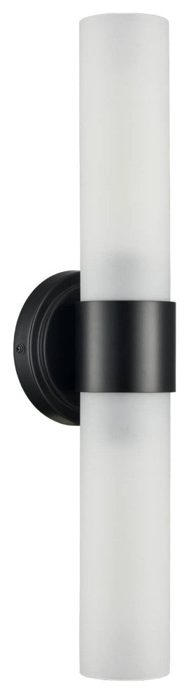 Modern Black Wall Sconce With Cylinder Glass