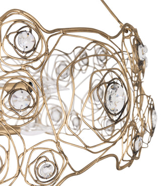 Varaluz 500C08 Ethereal Rose 8 Light 40"W Abstract Drum - Havana Gold Ombre