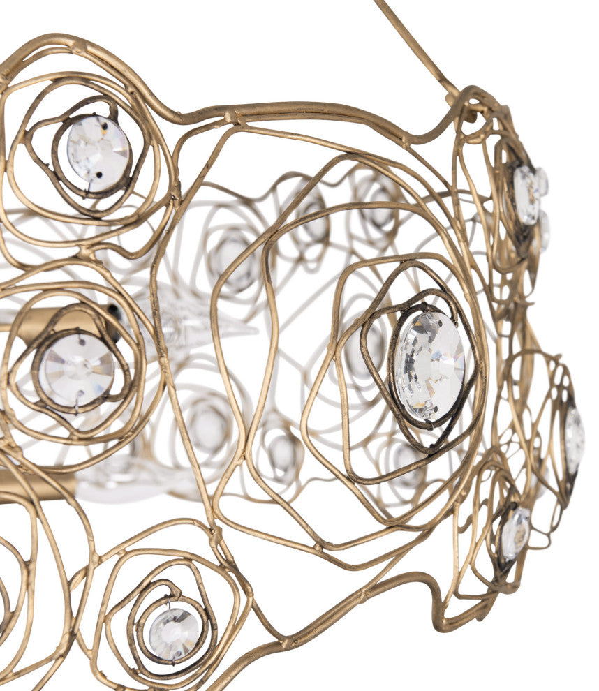 Varaluz 500C08 Ethereal Rose 8 Light 40"W Abstract Drum - Havana Gold Ombre