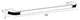 Cecilia Luxury Gold towel bar with Clear Swarovski crystals, Large Towel Bar 24"