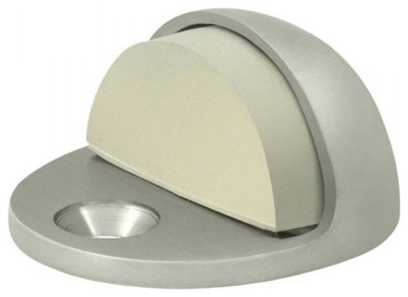 Nuk3y Dome Stop, Low Profile 1/8", Satin Nickel