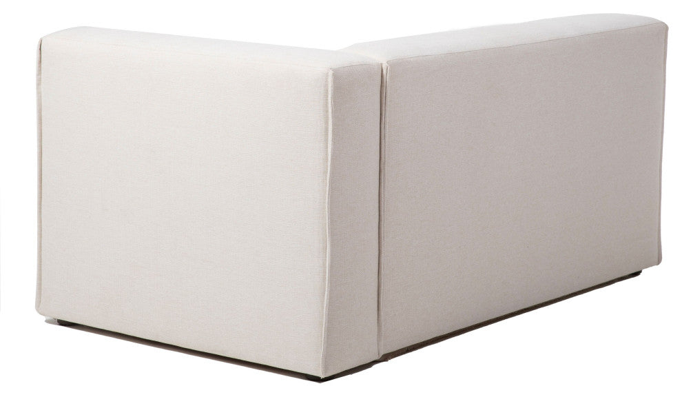 Premium 66" Upholstered Sectional Sofa, Beige