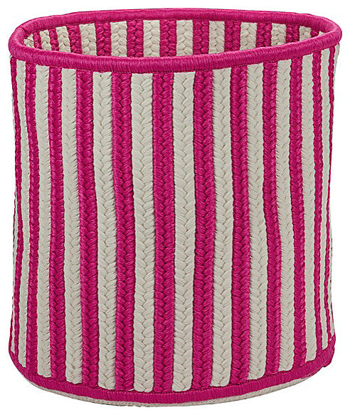 Colonial Mills Basket Baja Stripe Basket Magenta Round