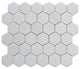 Thassos White Marble Hexagon Mosaic Tile 2 inch Honed, 1 sheet