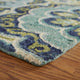 8' X 10' Green Wool Geometric Hand Tufted Area Rug