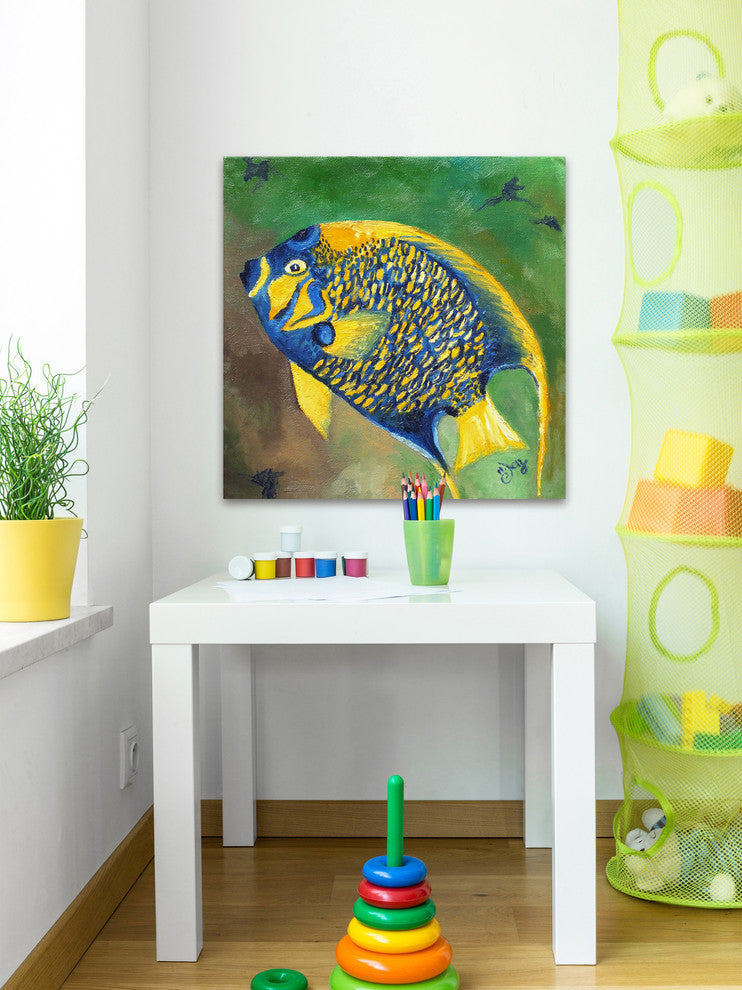 Marmont Hill, "Queen Angel" by Nicola Joyner Painting on Wrapped Canvas, 32x32