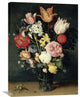 "Tulips, Roses and other Flowers in a Glass" Artwork, 21"x30"
