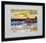 'Saco 10' Matted Framed Canvas Art by Richard Wallich