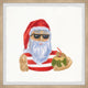 "Coconut Holiday" Framed Painting Print, 12x12
