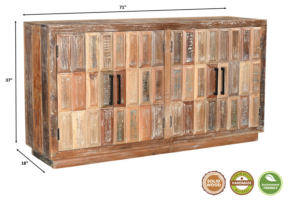 Wiley 4-door Wood Sideboard