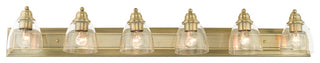 Antique Brass Transitional, Colonial, Vanity Sconce