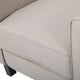 Susan Fabric Recliner, Set of 2, Wheat and Dark Brown