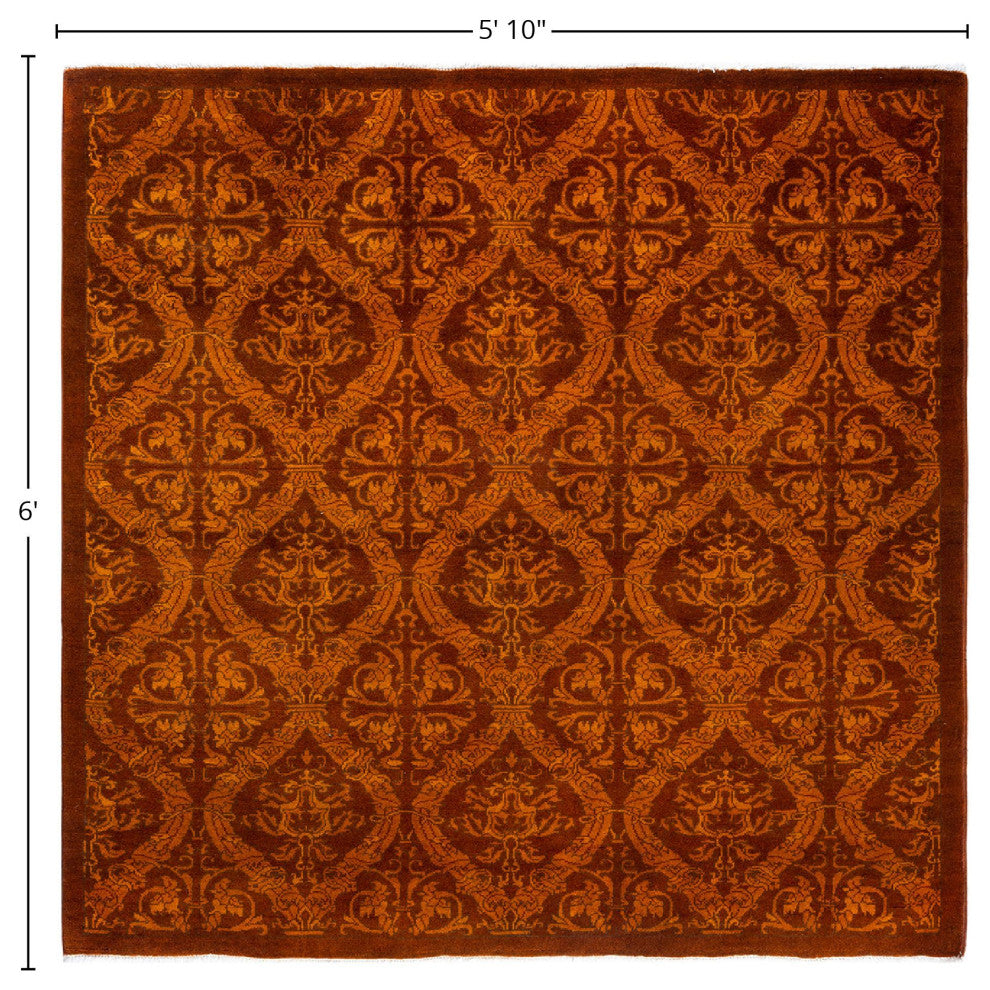 Vibrance One-of-a-Kind Handmade Area Rug Gold, 5' 10" x 6' 0"